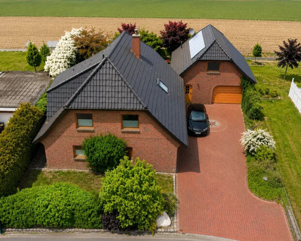 Nordsee-Traum – Einfamilienhaus in Friedrichskoog, Luftbild